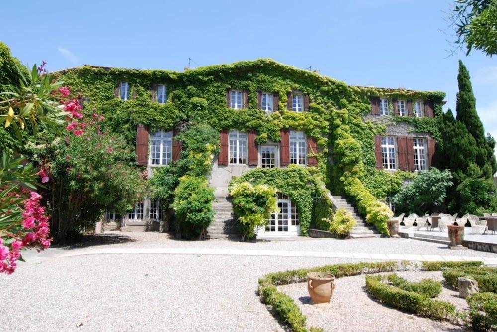 Chateau De Floure - Spa Et Piscine Exterieure Chauffee カルカソンヌ エクステリア 写真