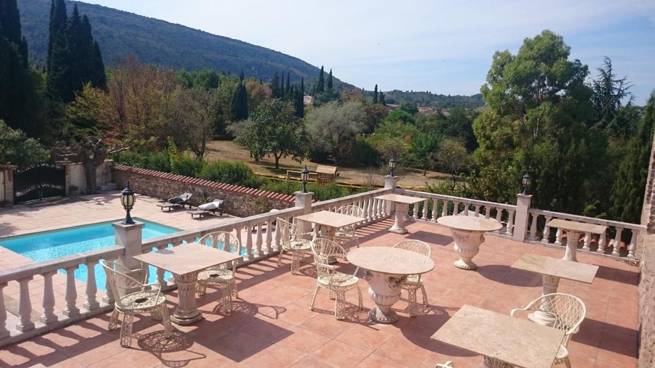 Chateau De Floure - Spa Et Piscine Exterieure Chauffee カルカソンヌ エクステリア 写真